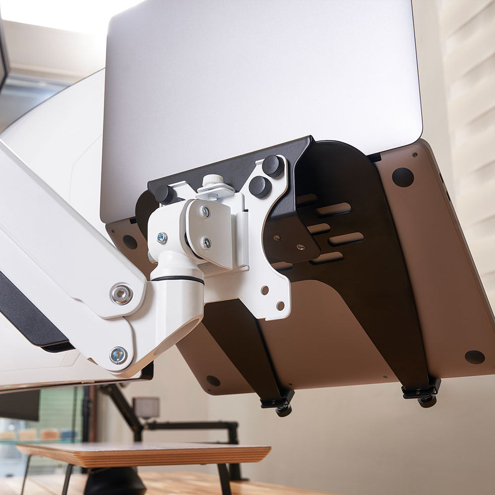ULTRARM monitor arm and Moodular wooden monitor stand — modular, ergonomic, and designed for VISION ultrawide monitors. Enhances comfort, saves space, and elevates your workspace with precision craftsmanship.